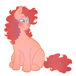 Size: 1280x1280 | Tagged: safe, artist:snowoiive, character:pinkie pie, species:earth pony, species:pony, g4, blushing, cute, solo, transparent background