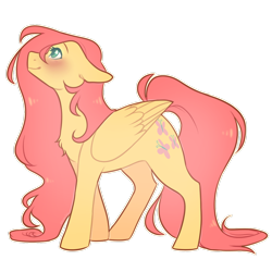 Size: 1280x1280 | Tagged: safe, artist:snowoiive, character:fluttershy, species:pegasus, species:pony, g4, cute, solo, transparent background