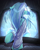 Size: 3087x3888 | Tagged: safe, artist:witchtaunter, character:lyra heartstrings, species:pony, g4, blank eyes, television, wet, wet mane