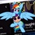 Size: 2000x2000 | Tagged: safe, artist:tridashie, character:rainbow dash, oc, oc:fila brightspark, species:pegasus, species:pony, g4, breaking the fourth wall, browser, browser ponies, computer, grabby, possessive, solo, twitter, ui abuse