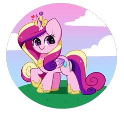 Size: 4368x3992 | Tagged: safe, artist:kittyrosie, character:princess cadance, species:alicorn, species:pony, g4, blushing, cute, female, heart, heart eyes, kittyrosie is trying to murder us, mare, raised hoof, solo, wingding eyes