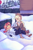 Size: 1800x2700 | Tagged: safe, artist:abbytabbys, character:applejack, character:sunset shimmer, fanfic:looking glass, series:who we become, g4, my little pony:equestria girls, apple family member, bush, fanfic art, female, full background, on ground, snow, snowball, snowball fight, stop sign, tree, younger