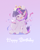 Size: 2282x2841 | Tagged: safe, artist:不可食用骨, character:twilight sparkle, character:twilight sparkle (alicorn), species:alicorn, species:pony, g4, birthday, blushing, crown, cute, female, gradient background, happy birthday, high res, horn, jewelry, looking at you, mare, open mouth, open smile, regalia, sitting, smiling, smiling at you, solo, spread wings, text, twiabetes, wings
