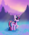 Size: 4000x4911 | Tagged: safe, artist:nnaly, character:twilight sparkle, character:twilight sparkle (alicorn), species:alicorn, species:pony, g4, absurd resolution, blushing, cute, female, flower, flower in hair, folded wings, horn, mare, meadow, outdoors, raised hoof, signature, smiling, solo, tree, twiabetes, wings