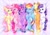 Size: 3507x2480 | Tagged: safe, artist:tokokami, character:applejack, character:fluttershy, character:pinkie pie, character:rainbow dash, character:rarity, character:twilight sparkle, character:twilight sparkle (alicorn), species:alicorn, species:earth pony, species:pegasus, species:pony, species:unicorn, g4, apple family member, applejack's hat, bed, belly, belly button, clothing, cowboy hat, cute, dashabetes, diapinkes, eyebrows, female, freckles, group, hat, high res, horn, jackabetes, looking at you, lying down, mane six, mare, on bed, one eye closed, open mouth, open smile, raribetes, sextet, shyabetes, smiling, smiling at you, stetson, tongue out, twiabetes, wings, wink, winking at you