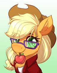 Size: 2458x3182 | Tagged: safe, artist:witchtaunter, character:applejack, species:pony, g4, apple family member, commission