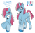 Size: 3088x2919 | Tagged: safe, artist:daisy_marshmallow, derpibooru original, oc, oc only, oc:daniela glitter wave, species:auroricorn, species:pony, g5, my little pony: make your mark, my little pony: tell your tale, auroricorn oc, colored hooves, cute, female, glasses, hooves, mare, ocbetes, reference sheet, sharp teeth, simple background, smiling, solo, teeth, text, unshorn fetlocks, white background