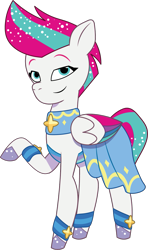 Size: 753x1276 | Tagged: safe, artist:prixy05, derpibooru original, character:zipp storm, species:pegasus, species:pony, g5, my little pony: tell your tale, adorazipp, colored eyebrows, colored hooves, crystal ball (episode), cute, digital art, eyebrows, female, hooves, looking at you, mare, raised hoof, simple background, smiling, smiling at you, solo, transparent background, unshorn fetlocks, vector