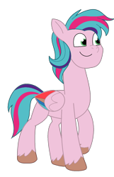 Size: 854x1324 | Tagged: safe, artist:westrail642fan, oc, oc:zephyr blitz, species:pegasus, species:pony, g5, my little pony: tell your tale, colored wings, male, pegasus oc, simple background, stallion, style emulation, transparent background, unshorn fetlocks, wings