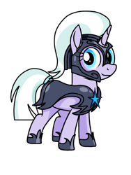 Size: 768x1024 | Tagged: safe, artist:windy breeze, derpibooru original, character:silver sable, species:pony, species:unicorn, g4, armor, clothing, cute, female, guardsmare, helmet, hoof shoes, horn, looking at you, mare, night guard, night guard armor, royal guard, sablebetes, shoes, simple background, smiling, solo, tail, tail wrap, transparent background