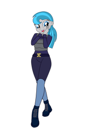 Size: 1980x2990 | Tagged: safe, artist:gmaplay, character:windstorm, species:eqg human, g4, belt, body armor, boots, clothing, equestria girls-ified, eyelashes, female, pants, part of a series, police, police officer, ponytail, shoes, simple background, solo, species swap, transparent background