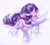 Size: 4000x3600 | Tagged: safe, artist:vanilla-chan, character:starlight glimmer, species:pony, species:unicorn, g4, butt fluff, clothing, cute, ear fluff, female, fluffy, glimmerbetes, high res, looking at you, mare, one eye closed, signature, solo, stockings, thigh highs, wink