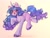 Size: 1912x1456 | Tagged: safe, artist:arisuyukita, character:izzy moonbow, species:pony, species:unicorn, g5, female, gradient hair, looking at you, mare, multicolored hair, open mouth, open smile, smiling, smiling at you, solo