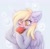 Size: 1246x1224 | Tagged: safe, artist:arisuyukita, character:derpy hooves, species:pegasus, species:pony, g4, bread, bubble, ear fluff, eating, female, food, holding, jam, mare, mouth hold, solo, toast, wings