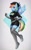 Size: 784x1280 | Tagged: safe, artist:belkyr, character:rainbow dash, species:anthro, species:pegasus, species:plantigrade anthro, g4, abstract background, blushing, boots, cap, clothing, crossover, cute, dashabetes, female, gloves, hat, looking at you, mare, nintendo, pokémon, shoes, signature, smiling, smiling at you, solo, spread wings, team rainbow rocket, team rocket, thigh boots, video game, wings