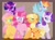 Size: 2732x2048 | Tagged: safe, artist:plushtrapez, character:applejack, character:fluttershy, character:pinkie pie, character:rainbow dash, character:rarity, character:twilight sparkle, character:twilight sparkle (alicorn), species:alicorn, species:earth pony, species:pegasus, species:pony, species:unicorn, g4, female, mane six, mare, raised hoof