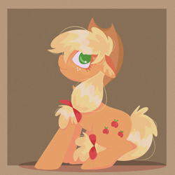 Size: 2048x2048 | Tagged: safe, artist:plushtrapez, character:applejack, species:earth pony, species:pony, g4, female, high res, mare, solo