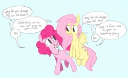 Size: 1024x621 | Tagged: safe, artist:noogatdelight, character:fluttershy, character:pinkie pie, species:earth pony, species:pegasus, species:pony, g4, autism, hypersensitivity, stimming