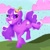 Size: 2048x2048 | Tagged: safe, artist:plushtrapez, character:screwball, species:earth pony, species:pony, g4, chocolate, chocolate rain, cloud, female, food, grin, high res, mare, rain, smiling, solo