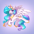 Size: 2480x2480 | Tagged: safe, artist:dandy, character:princess celestia, species:alicorn, species:pony, g4, chest fluff, clothing, crown, cute, cutelestia, cutie mark, ear fluff, ethereal mane, eyebrows, eyebrows visible through hair, eyelashes, female, high res, hoof shoes, horn, jewelry, looking at you, mare, necklace, open mouth, open smile, peytral, purple background, regalia, shoes, simple background, smiling, solo, spread wings, wings