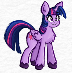 Size: 1025x1038 | Tagged: safe, artist:daze, derpibooru original, character:twilight sparkle, species:alicorn, species:pony, g4, chest fluff, colored hooves, eyebrows, eyebrows visible through hair, female, hooves, mare, simple background, smiling, solo, transparent background, unshorn fetlocks