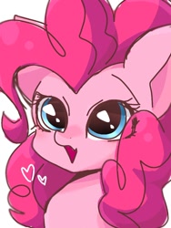 Size: 768x1024 | Tagged: safe, artist:namaenonaipony, character:pinkie pie, species:earth pony, species:pony, g4, cute, diapinkes, female, mare, open mouth, solo