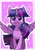 Size: 1763x2507 | Tagged: safe, artist:yukkuri_yu_yu, character:twilight sparkle, character:twilight sparkle (alicorn), species:alicorn, species:pony, g4, cute, female, high res, japanese, looking at you, mare, outline, smiling, smiling at you, solo, sparkles, spread wings, twiabetes, wings