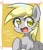 Size: 1024x1200 | Tagged: safe, artist:yukkuri_yu_yu, character:derpy hooves, species:pegasus, species:pony, g4, cute, derp, derpabetes, derpy day, female, folded wings, looking at you, mare, open mouth, open smile, smiling, smiling at you, solo, wings