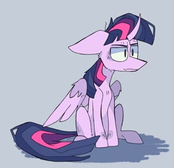 Size: 2048x1981 | Tagged: safe, artist:volchok, character:twilight sparkle, character:twilight sparkle (alicorn), species:alicorn, species:pony, g4, female, grumpy, mare, solo