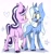 Size: 2017x2139 | Tagged: safe, artist:volchok, character:starlight glimmer, character:trixie, species:pony, species:unicorn, g4, duo, female, high res, mare