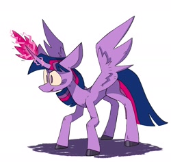 Size: 2129x2020 | Tagged: safe, artist:volchok, character:twilight sparkle, character:twilight sparkle (alicorn), species:alicorn, species:pony, female, mare, simple background, solo, white background
