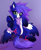 Size: 2328x2868 | Tagged: safe, artist:rednite, oc, oc only, species:pegasus, species:pony, bow, butt, chest fluff, female, fluffy, frog (hoof), gradient background, high res, hooves, looking at you, mare, signature, sitting, solo, spread wings, underhoof, wings