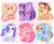 Size: 1600x1300 | Tagged: safe, artist:yukiha_321, character:applejack, character:fluttershy, character:pinkie pie, character:rainbow dash, character:rarity, character:twilight sparkle, character:twilight sparkle (alicorn), species:alicorn, species:earth pony, species:pegasus, species:pony, species:unicorn, g4, apple family member, applejack's hat, blushing, clothing, cowboy hat, cute, dashabetes, diapinkes, female, group, hat, jackabetes, looking at you, mane six, mare, one eye closed, open mouth, open smile, raribetes, sextet, shyabetes, signature, sitting, smiling, smiling at you, spread wings, stetson, twiabetes, wings, wink, winking at you