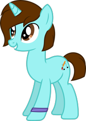 Size: 2877x4035 | Tagged: safe, artist:melodiousmarci, oc, oc:melodi, species:pony, species:unicorn, bracelet, digital art, jewelry, simple background, smiling, solo, standing, transparent background, vector