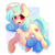 Size: 2048x2048 | Tagged: safe, artist:strawberryc208, oc, oc only, oc:seven sister, species:pony, species:unicorn, beanbrows, chest fluff, commission, cute, eye clipping through hair, eyebrows, eyebrows visible through hair, female, high res, horn, looking at you, mare, ocbetes, signature, simple background, solo, unicorn oc, white background