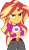 Size: 3000x5123 | Tagged: safe, artist:cloudyglow, character:sunset shimmer, species:eqg human, equestria girls:legend of everfree, g4, my little pony: equestria girls, my little pony:equestria girls, .ai available, absurd resolution, camp everfree outfits, clothing, crossed arms, digital art, female, high res, shorts, solo, transparent background, vector