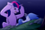 Size: 2100x1440 | Tagged: safe, artist:snowstormbat, character:twilight sparkle, character:twilight sparkle (alicorn), species:alicorn, species:bird, species:pony, ship:mordetwi, g4, blue jay, crossing the memes, crossover, crossover shipping, eyes closed, female, invincible, lying down, male, mare, meme, mordecai, on back, open mouth, redraw mordetwi meme, regular show, shipping, signature, straight, think mark