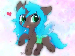 Size: 4000x3000 | Tagged: safe, artist:zokkili, character:queen chrysalis, species:changeling, g4, beanbrows, changeling queen, cute, cutealis, eyebrows, eyebrows visible through hair, female, heart, high res, horn, looking at you, signature, smiling, smiling at you, solo, sparkles, tongue out, wings