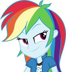 Size: 3000x3311 | Tagged: safe, artist:cloudy glow, character:rainbow dash, species:eqg human, g4, my little pony:equestria girls, .ai available, clothing, digital art, female, high res, solo, transparent background, vector