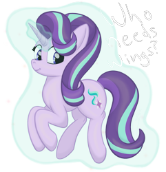 Size: 2171x2254 | Tagged: safe, artist:soctavia, character:starlight glimmer, species:pony, species:unicorn, g4, female, glowing, glowing horn, horn, levitation, magic, mare, self-levitation, simple background, solo, telekinesis, transparent background