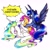 Size: 2153x2154 | Tagged: safe, artist:liaaqila, character:princess celestia, character:princess luna, character:scootaloo, species:alicorn, species:pegasus, species:pony, g4, alektorophobia, blank flank, butt, commission, eyes closed, female, filly, flying, folded wings, high res, holding, holding a pony, horn, jumpscare, mare, open mouth, plot, royal sisters, scared, scootachicken, siblings, signature, simple background, sisters, speech bubble, spread wings, that princess sure is afraid of chickens, traditional art, trio, underhoof, white background, wings, young
