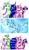 Size: 2296x3929 | Tagged: safe, artist:liaaqila, character:princess cadance, character:princess celestia, character:princess luna, character:twilight sparkle, character:twilight sparkle (alicorn), species:alicorn, species:pony, g4, 3 panel comic, alicorn tetrarchy, amazed, awe, bangs, celestia is not amused, comic, commission, eye clipping through hair, female, floppy ears, folded wings, frown, group, hair over eyes, high res, horn, looking at something, looking up, luna is not amused, mare, open mouth, quartet, royal sisters, signature, sisters, traditional art, unamused, water, wave, wet, wet mane, wet mane cadance, wet mane celestia, wet mane luna, wet mane twilight sparkle, wings