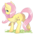 Size: 2001x1978 | Tagged: safe, artist:dos_towel, artist:ドスタオル, character:fluttershy, species:pegasus, species:pony, g4, butt, cute, female, grass, looking at you, looking back, looking back at you, mare, partially open wings, plot, profile, raised hoof, raised leg, shyabetes, signature, simple background, solo, white background, wings