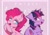 Size: 1240x872 | Tagged: safe, artist:maxi_ponie, character:pinkie pie, character:twilight sparkle, character:twilight sparkle (alicorn), species:alicorn, species:earth pony, species:pony, ship:twinkie, g4, blushing, chest fluff, cute, diapinkes, duo, duo female, ear fluff, eyebrows, female, heart, heart eyes, horn, lesbian, looking at each other, looking at someone, mare, messy mane, open mouth, open smile, partially open wings, shipping, smiling, smiling at each other, twiabetes, wingding eyes, wings