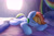 Size: 2400x1600 | Tagged: safe, artist:emeraldgalaxy, character:rainbow dash, species:pegasus, species:pony, g4, bed, bedroom, cute, dashabetes, eyebrows, eyes closed, female, folded wings, indoors, lying down, mare, on bed, pillow, signature, sleeping, smiling, solo, wings
