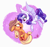Size: 1800x1675 | Tagged: safe, artist:whitediamonds, character:applejack, character:rarity, species:alicorn, species:bat pony, species:earth pony, species:pony, ship:rarijack, g4, alicornified, apple family member, applejack's hat, bat ears, bat ponified, bat pony alicorn, bat wings, bedroom eyes, blushing, clothing, cowboy hat, duo, duo female, fangs, female, floppy ears, flying, freckles, hat, horn, lesbian, looking at each other, looking at someone, mare, nose wrinkle, open mouth, race swap, raribat, raricorn, rarijack daily, scrunchy face, sharp teeth, shipping, signature, sparkles, spread wings, stetson, sweat, wings