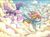 Size: 6895x5064 | Tagged: safe, artist:the-wizard-of-art, character:rainbow dash, character:scootaloo, character:twilight sparkle, character:twilight sparkle (alicorn), species:alicorn, species:pegasus, species:pony, g4, absurd resolution, cloud, cloudsdale, colored eyebrows, commission, eyebrows, female, filly, flying, horn, looking at each other, looking at someone, mare, open mouth, open smile, painting, ponies riding ponies, riding, scootaloo riding rainbow dash, scootalove, signature, sky, smiling, smiling at each other, spread wings, the cmc's cutie marks, traditional art, trio, underhoof, watercolor painting, wings, young