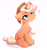 Size: 2481x2664 | Tagged: safe, artist:tatar.sauce, character:applejack, species:earth pony, species:pony, g4, apple family member, applejack's hat, behaving like a cat, chest fluff, clothing, cowboy hat, cute, ear fluff, eyebrows, fake horn, female, floppy ears, food, hat, high res, ice cream, ice cream cone, ice cream horn, jackabetes, looking up, mare, question mark, signature, silly, silly pony, simple background, sitting, solo, stetson, white background, who's a silly pony