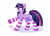 Size: 3500x2500 | Tagged: safe, artist:lazybread, character:twilight sparkle, character:twilight sparkle (unicorn), species:pony, species:unicorn, g4, chest fluff, clothing, cute, dock, ear fluff, female, high res, horn, mare, missing cutie mark, one eye closed, raised hoof, shadow, signature, simple background, smiling, socks, solo, striped socks, tail, twiabetes, white background, wink