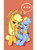 Size: 1280x1707 | Tagged: safe, artist:flvski, character:applejack, character:rainbow dash, species:earth pony, species:pegasus, species:pony, g4, ..., apple family member, applejack's hat, cheek squish, clothing, cowboy hat, duo, duo female, eyebrows, female, folded wings, freckles, hat, hug, looking at you, mare, one eye closed, rope, sitting, squishy cheeks, stetson, wings